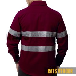 Baju-Safety-Proyek-K3-Kemeja-Tambang-Kerja-Lapangan-Wearpack-Seragam-Outdoor-Rats-Vendor-Warna-Maroon-Pakai-Skotlight-d