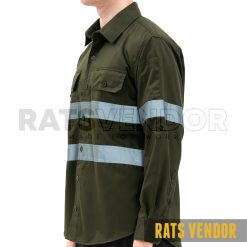 Baju-Safety-Proyek-K3-Kemeja-Tambang-Kerja-Lapangan-Wearpack-Seragam-Outdoor-Ratsvendor-Warna-Hijau-Army-Pakai-Skotlight-b