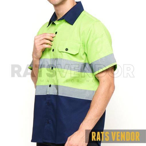 Kemeja-Safety-K3-Baju-Proyek-Tambang-Wearpack-Kerja-Seragam-HSE-Lapangan-Ratsvendor-Lengan-Pendek-Warna-Hijau-Neon-Kombinasi-Biru-Navy-Pakai-Skotlight-c